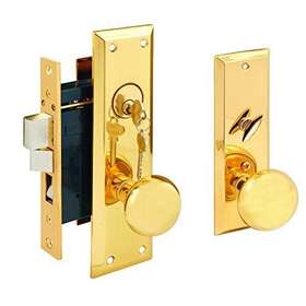 26010 Prime-line Products Se Entrance Mortise Lockset 2-1/2 Inch Polished Brass Right Handed