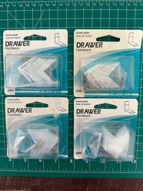 22843 Prime-line Products Home Improvement New 4-pack Lot 10/piece Slide-co Nylon L-angle Cabinet Drawer Glides