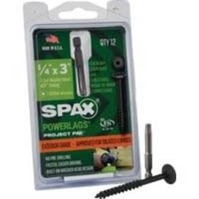 45818207007643 Primesource 1/4x3 Wh Pwrlg Screw