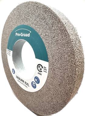 Pro-graad 850056393126 Exl Deburring Wheel - 8 Inch X 1 3 8a Medium Grit Aluminum Oxide Metal
