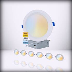 Fba-vsb6-5w-6p Procuru 6-pack 6-inch 2700k-6000k Color S 2700k/3000k/400 2700k/3000k/4000k/50
