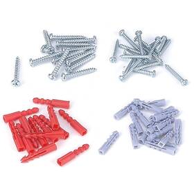 Jl821083l Prosource Screw And Anchor Set Screws Zinc Plated 60-piece
