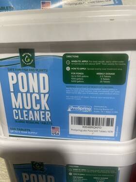X0046rqkfd Prospring Labs Pond Sludge Eliminator Fish Clarity Solution 600 Tablets