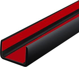 2-20f Protalwell Rubber Edge Trim Self Adhesive U Fit 1/2 Inch Length 20&apos Black