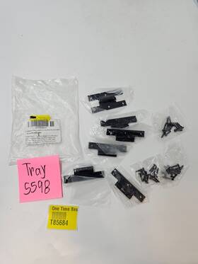 Hg03-006 Qcaa Pack Of 6 Black Steel H-hinge For Cabinet Doors Matte