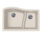 Qu03322ls.076 Swanstone Swan Undermount Granite Double Bowl Kitchen Sink 671037240082