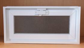 Quality Glass Block 639767539142 Vent - 16x8 Vinyl Hopper