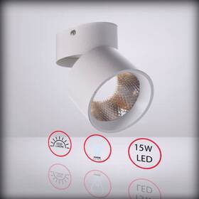 Qi004494.wt.4 Quickway Imports Sleek And - Contemporary Aluminum Round Led Ceiling Spotlight For White Set Of 4
