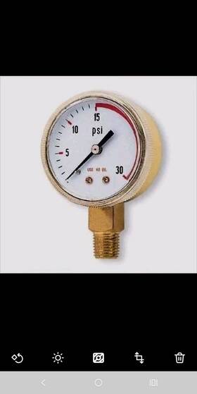 Rad64003423 Radnor 2 1/2 Inch X 30 Psi Brass Red Line Replacement Regulator