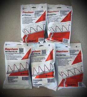 H913 Raychem Nvent Qty 5 Roof Clips 10 Clips/bag
