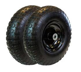 445017r-ff13w Realwork 13 Inch Flat Free Replacement Wheel For Garden Equipment 2-pack