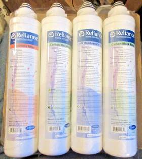 Reliance 775600029347 Home Comfort Sediment Carbon And Ro Membrane Filters 4 Total