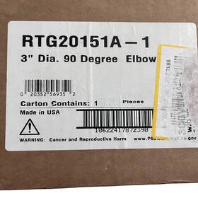 Rtg20151a-1 Rheem 90 Degree 3 Inch X 5 Concentric Venting For Tankless Gas Water Heaters