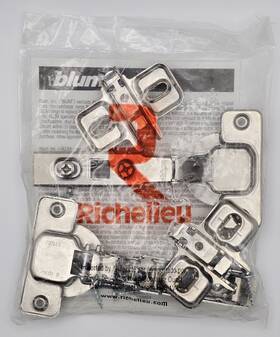Bp71m25521180s Richelieu Blum New Full Overlay Frameless Cabinet Clip Hinge 100 2 Hinges
