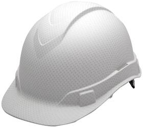 Hp44116 Ridgeline Pyramex Cap Style Hard Hat 4 Point Ratchet Matte White Graphite