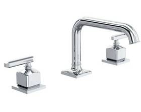 Rohl Ap09d3lmapc Widespread Faucet With U-spout W Push Drain Polished Chrome