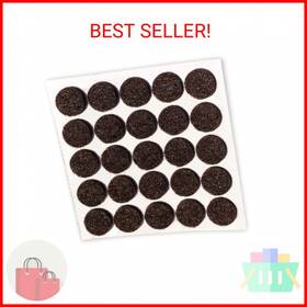 Rok 856791005102 168 Pack Hardware Heavy Duty 3/8 Inch 9.5mm Diameter Self-adhesive Felt Pads