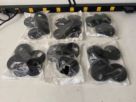 Rokrg3blk Rok Lot Of 30 Hardware Round Grommet 3 Inch 76mm Diameter Black