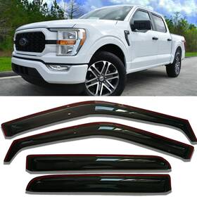 78583 Ronyyii In-channel Extra Durable Rain Guards Window Deflectors For Ford F150 2015-2020
