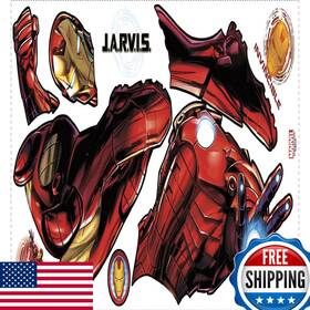 B017mnejsg Roommates Rmk3172gm Marvel Iron Man Giant Peel And Stick Wall Decals Glow
