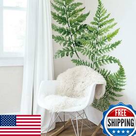 Roommates B08nnbn4sf Rmk4559tbm Watercolor Fern Giant Peel And Stick Wall Decals Green