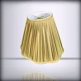 Bs-754-14agl Royal Designs Inc. - Bottom Scallop Gather Pleat Basic Lamp Shade Ant 7 X 14 11
