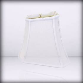 Bso-705-12lnwh Royal Designs Inc. - Square Cut Corner For Bell Lamp Shade Linen White 12 Inch