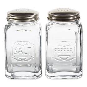 Rsvp International 053796403012 Ret-c Retro Glass S&p Set - Clear 2pk