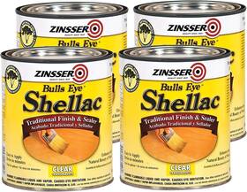 5498 Rust-oleum Zinsser Model 304h-4pk Bulls Eye Shellac Quart Clear 4 Pack