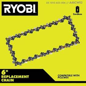 A48cw02 Ryobi 6 Inch 0.043 Gauge Replacement Chainsaw Chain 28 Links Single-pack