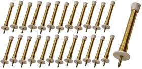 39bp S. Parker Hardware 25-pack Brass Spring Door Stops With Fixed Screw Item #