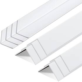 Cha-sasylvia-2717 Sasylvia 10 Pcs Wall Corner Protector Guards 3/4 X 48 Inches White