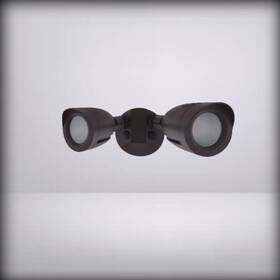 Satco 65/712 Dual Bullet-head Security For Flood Light 3000k Bronze
