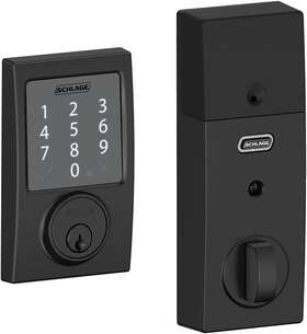 Be479aa-cen-622 Schlage Sense Smart Deadbolt With Century Trim Be479aa Cen 622 Black Bluetooth