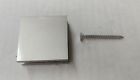 Scu4bn Cr Laurence Crl Brushed Nickel Square Hole In Glass Fixed