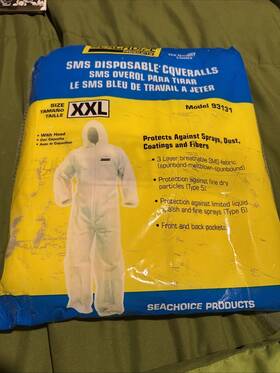 Seachoice 719249931319 93131 Sms Paint Suit With Hood-xx Large