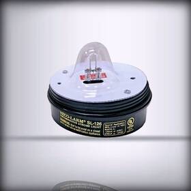 Sl-126q Seco-larm Sl-126q/c Clear Strobe Light For 6 To 12v Use Easy 2-wir White