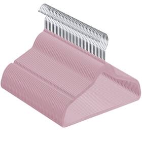 H01-2163-3-segaweshop Segawe Pink Velvet Hangers 100 Pack Non Slip Clothes Felt Hanger Suit For Coat