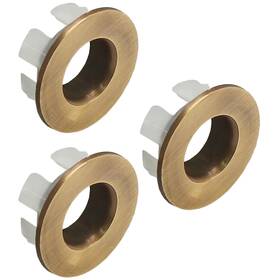 Dx240130-633 Seimneire 3pcs Brass Sink Overflow Trim Ring Basin Kitchen