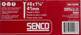 06a162pb Senco Drywall Screw Gray #6 Thread 1-5/8 In 4m Count