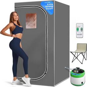 Slisau35gry Serenelife Portable Sauna Box For Home Steam 71 Inch X35 Grey