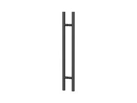 Clp-24-mbl Sgs Commercial Ladder Pull 24 Inch Overall 12 Center To Matte Black