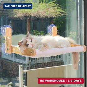 Shenzhen Guangdong Trading Co. Ltd. 709347240611 Cat Window Perch With Wooden Frame - Aloxina Foldable Hammock Bed For Indoor