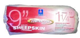 155-1480 Sherwin Williams Sheepskin 9 Inch Contractor Series Paint Roller Cover 1 1/4 Nap