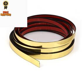 Goldtrim-0.6 Siccoma Gold Border Trim Peel And Stick Flexible 1/4 In X 16.4 Ft Shiny