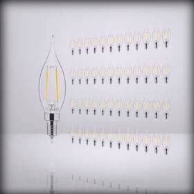 Ca1040500048 Sigalux Candelabra Led Light Bulbs Dimmable E12 For Daylight 48 Count Pack O
