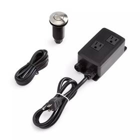 Signature Hardware 781889898758 Dual Outlet Air Switch Rating 12a 125vac/60hz Temperature Limit 0-50 Inch C Stainles