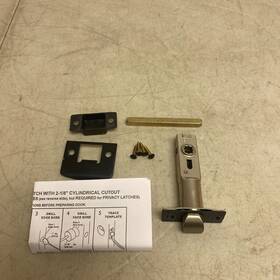 Pass-latch-234-blk Signature Hardware Passage 2-3/4ftft Latch Set