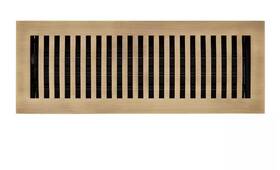 331782 Signature Hardware Pid 275044 Modern Brass Floor Register -polished 4 Inch X12 5-1/2 X13-1/2