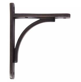 304010 Signature Hardware Pid 296632 Rustic Brass Shelf Bracket - Oil Rubbed Bronze